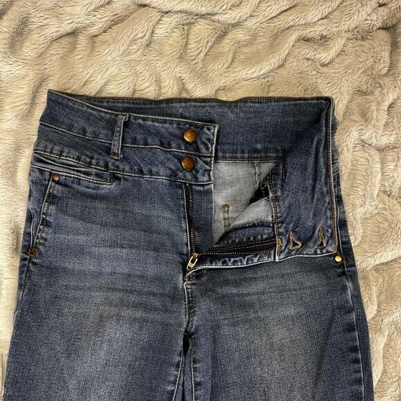 D.Jeans Jeans Womens 6 Blue High Rise Skinny Repreve Double Button Stretch - Picture 4 of 9